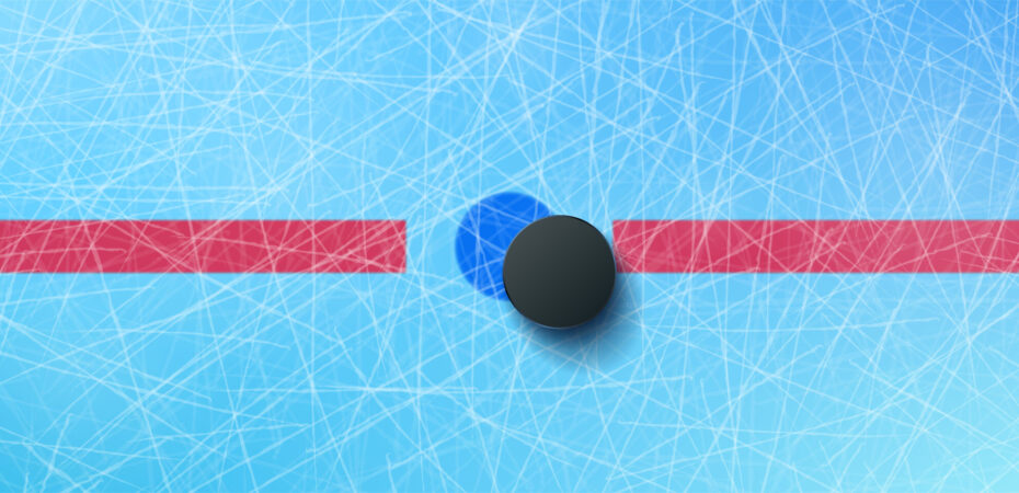 Ice Hockey Puck and Rink