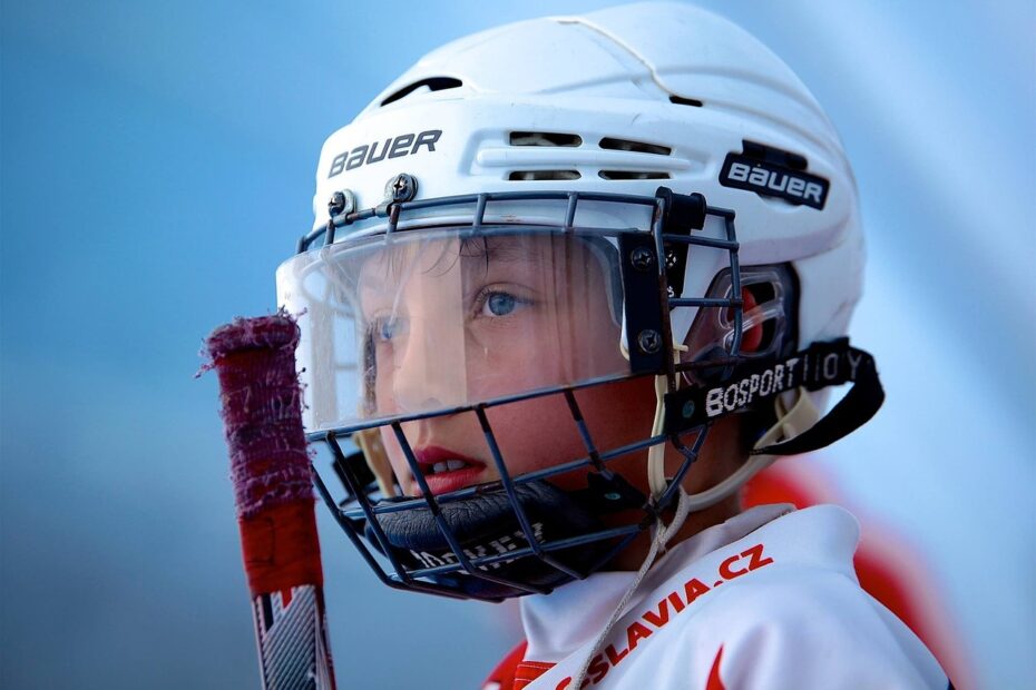 Youth hockey helmets