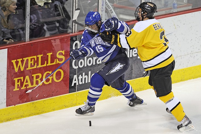 body checking ice hockey