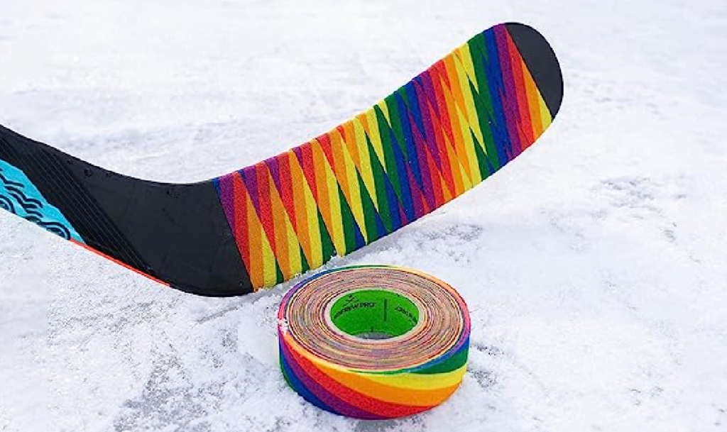 hockey tape and stick